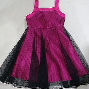 Burgundy kids dress